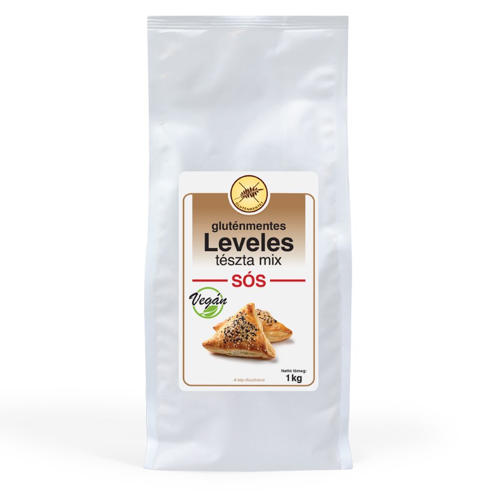 Gluténmentes Vegán Leveles tészta mix sós 1 kg